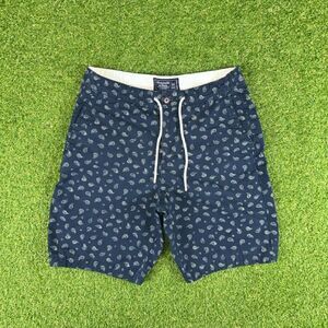 Abercrombie-fitch Women's Blue and Navy Shorts